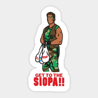 Get to the Siopa Sticker